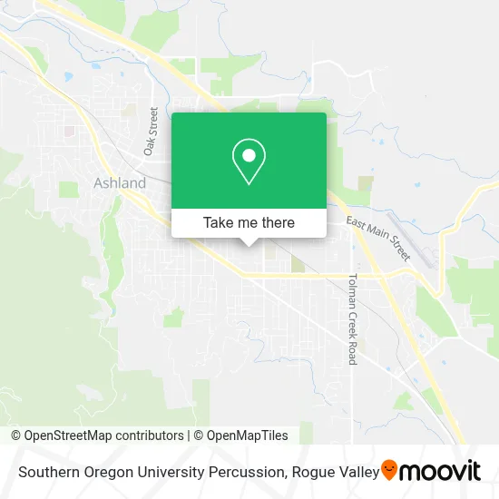 Southern Oregon University Percussion map