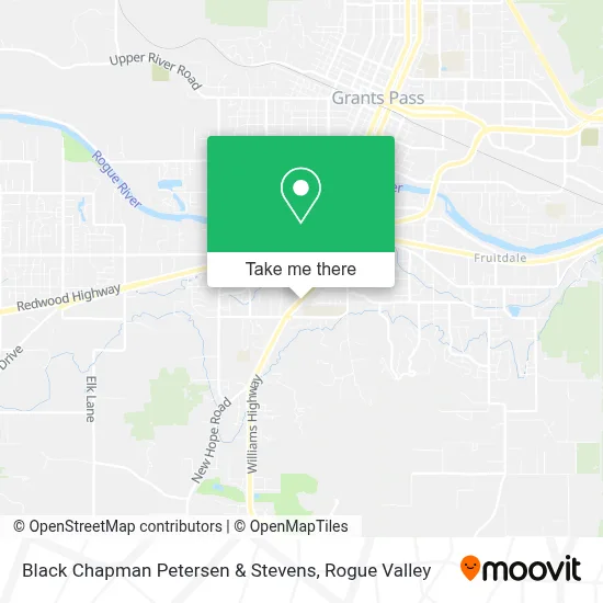 Black Chapman Petersen & Stevens map