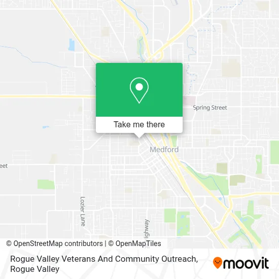 Rogue Valley Veterans And Community Outreach map