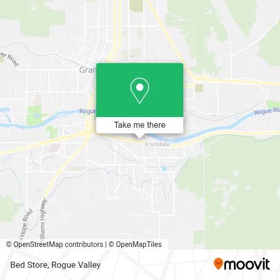 Bed Store map