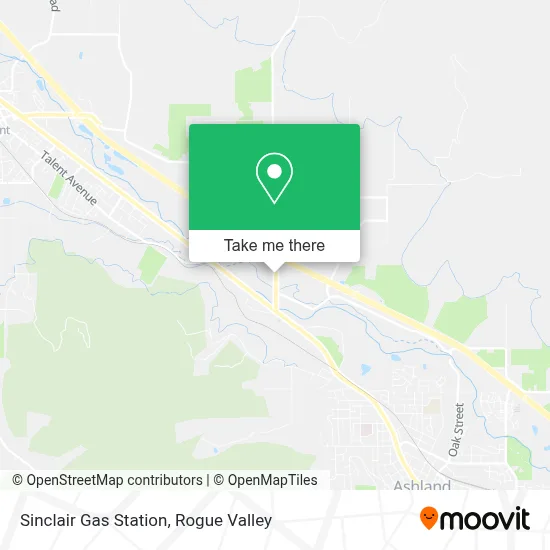 Sinclair Gas Station map