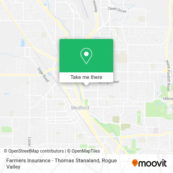 Farmers Insurance - Thomas Stanaland map