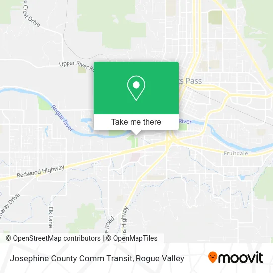 Josephine County Comm Transit map