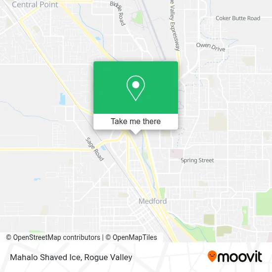 Mahalo Shaved Ice map