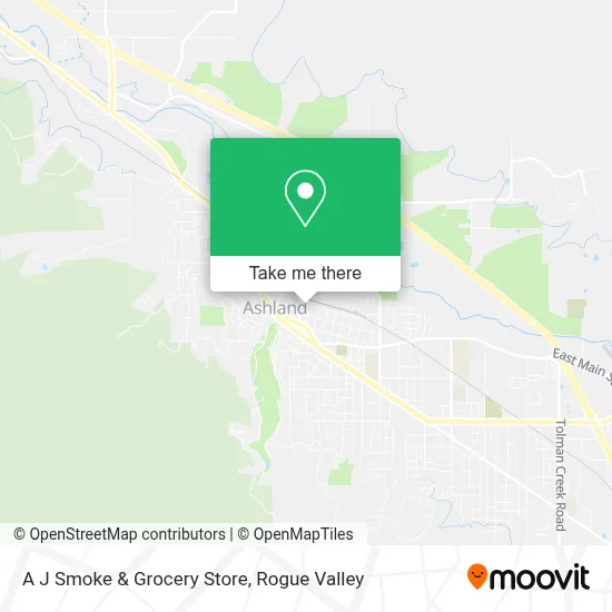 A J Smoke & Grocery Store map