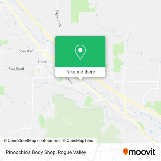Pinocchio's Body Shop map
