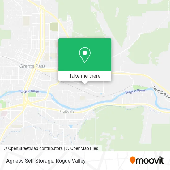 Agness Self Storage map