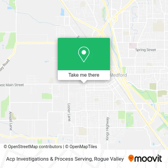 Acp Investigations & Process Serving map