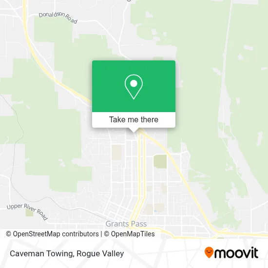Caveman Towing map
