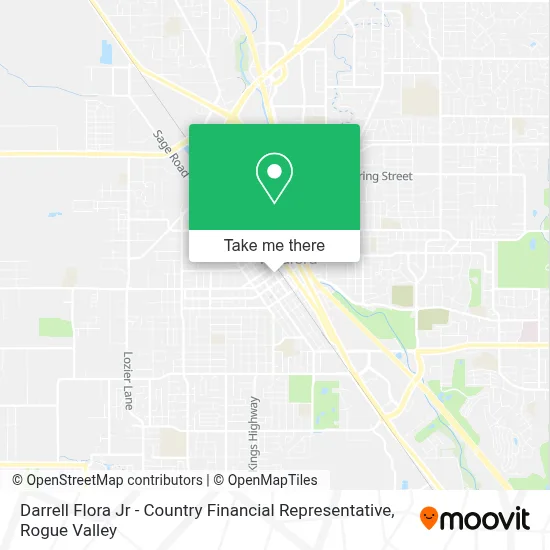 Darrell Flora Jr - Country Financial Representative map