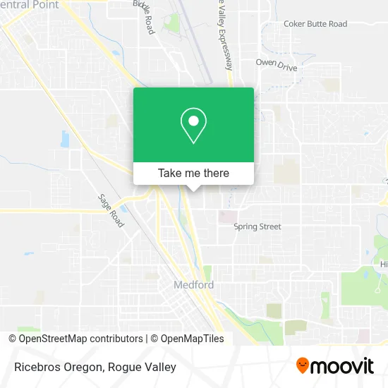 Ricebros Oregon map