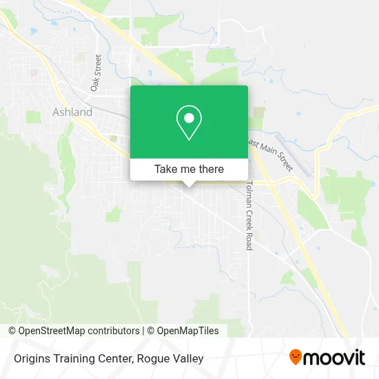 Origins Training Center map