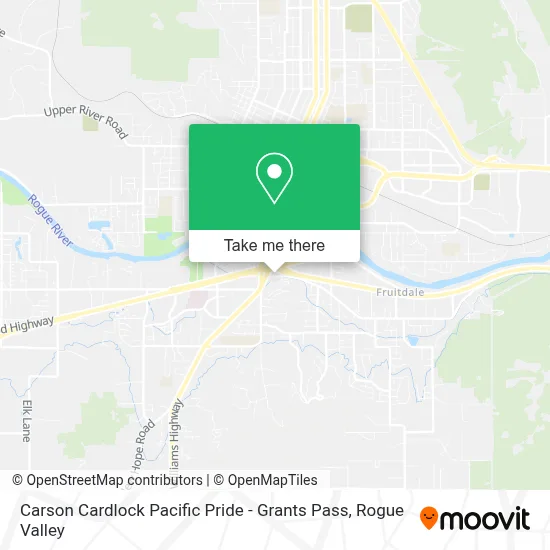 Carson Cardlock Pacific Pride - Grants Pass map