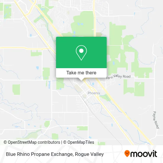 Blue Rhino Propane Exchange map