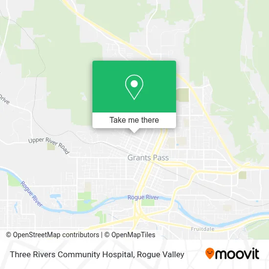 Three Rivers Community Hospital map