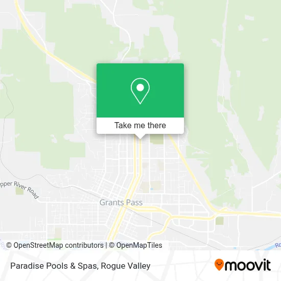 Paradise Pools & Spas map