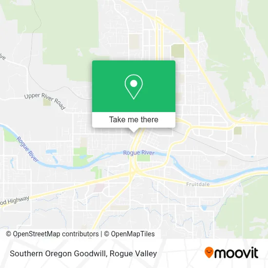 Southern Oregon Goodwill map
