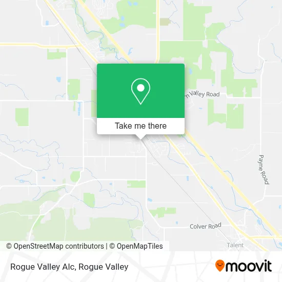 Rogue Valley Alc map