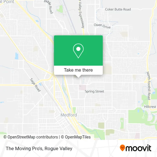 The Moving Pro's map