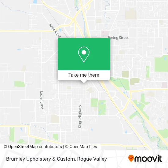 Brumley Upholstery & Custom map