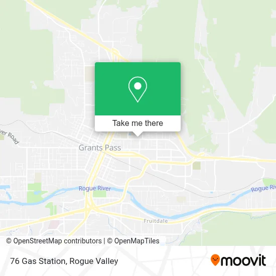 76 Gas Station map