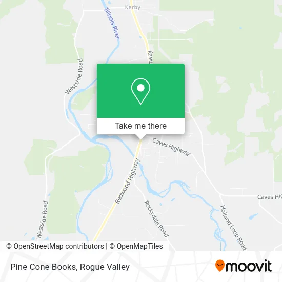 Pine Cone Books map