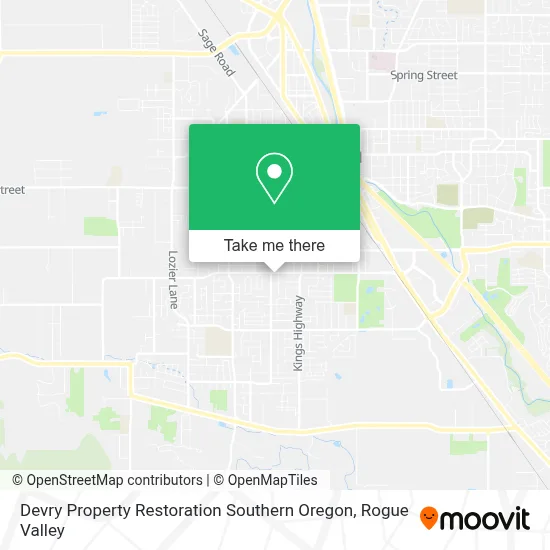 Devry Property Restoration Southern Oregon map