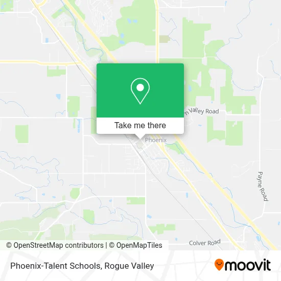 Phoenix-Talent Schools map