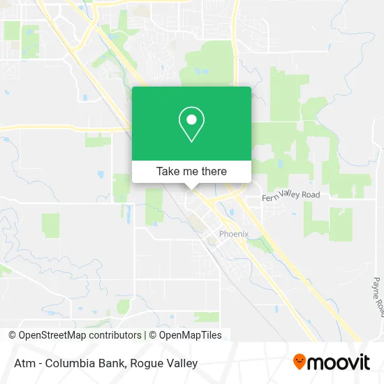 Atm - Columbia Bank map