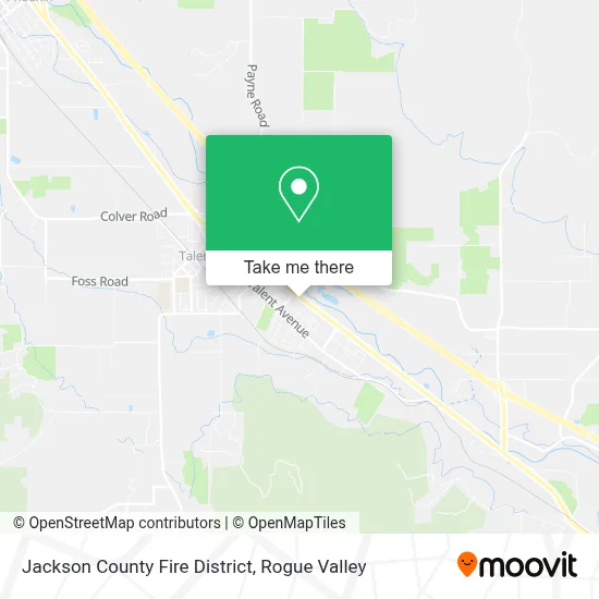 Jackson County Fire District map