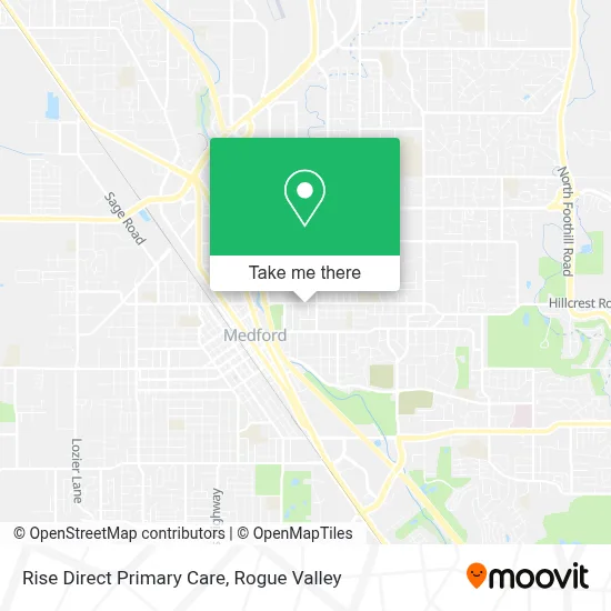 Rise Direct Primary Care map