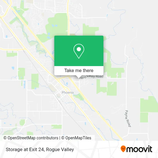 Storage at Exit 24 map
