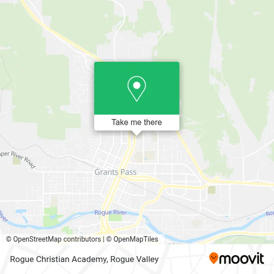 Rogue Christian Academy map