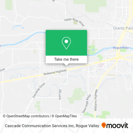 Cascade Communication Services Inc map