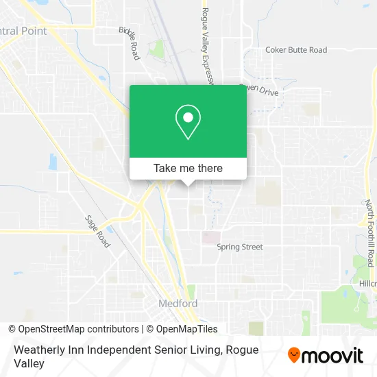 Weatherly Inn Independent Senior Living map