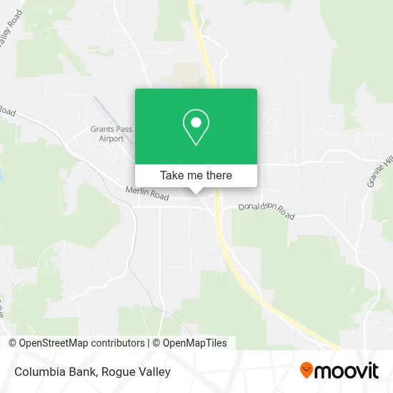 Columbia Bank map