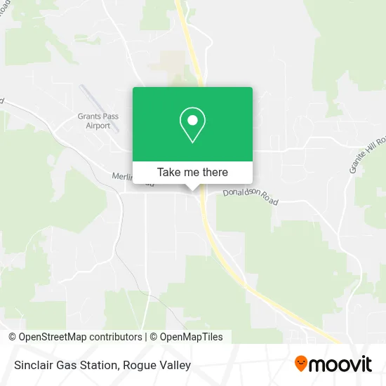 Sinclair Gas Station map