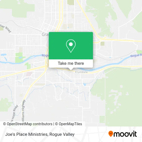 Joe's Place Ministries map
