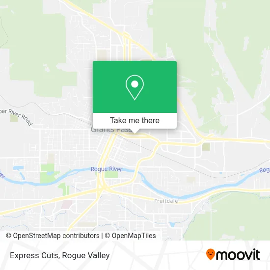 Express Cuts map