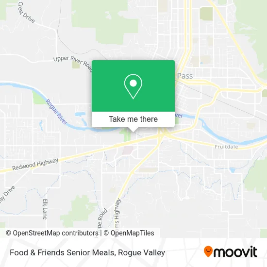 Food & Friends Senior Meals map