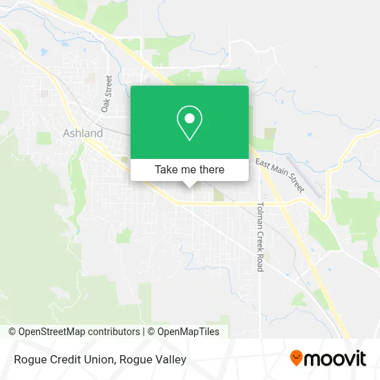 Rogue Credit Union map