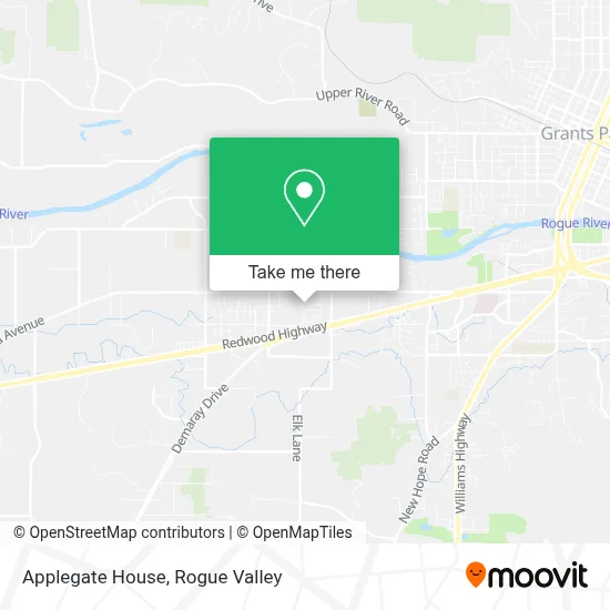 Applegate House map