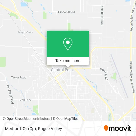 Medford, Or (Cp) map