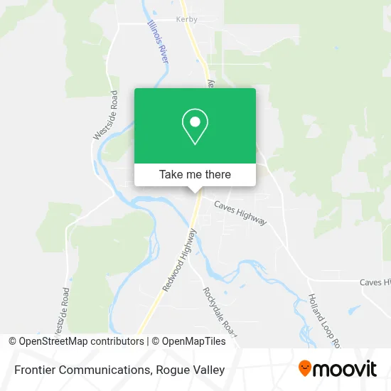 Frontier Communications map