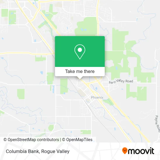 Columbia Bank map