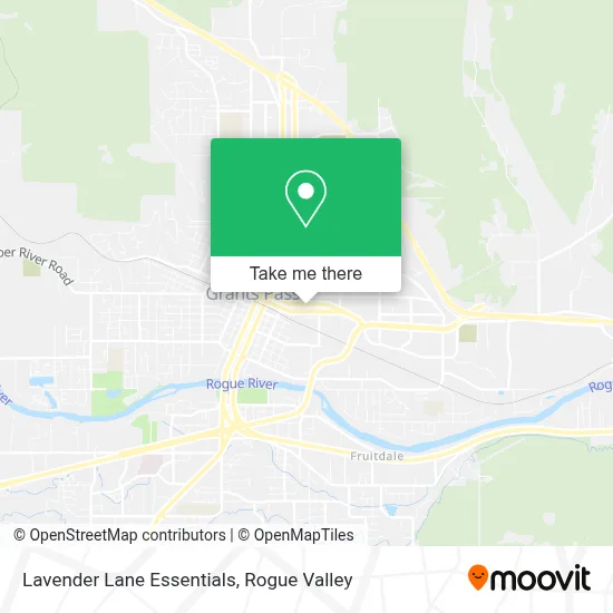 Lavender Lane Essentials map