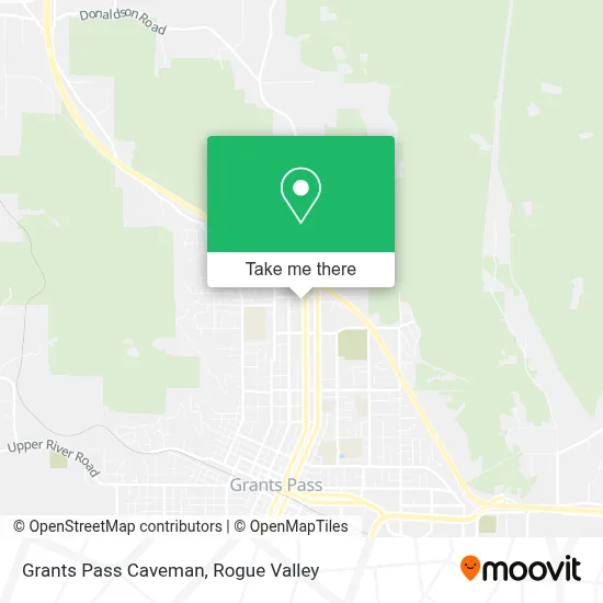 Grants Pass Caveman map