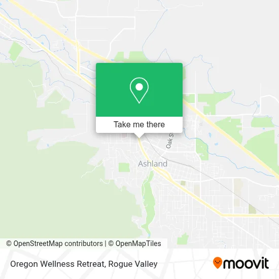 Oregon Wellness Retreat map