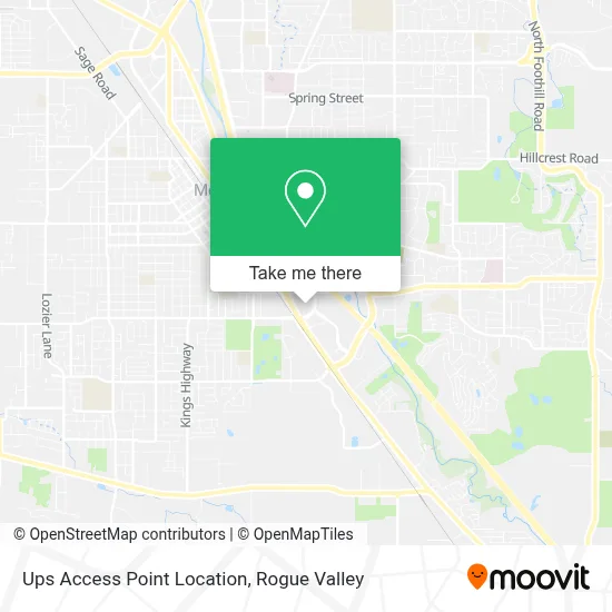 Ups Access Point Location map