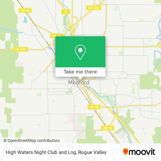 High Waters Night Club and Lng map